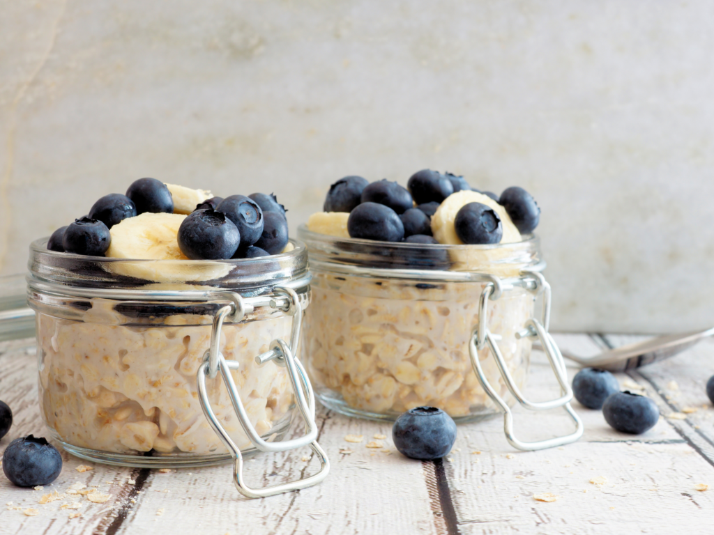 Vanilla Blueberry Oatmeal Jars - The Whole Smiths