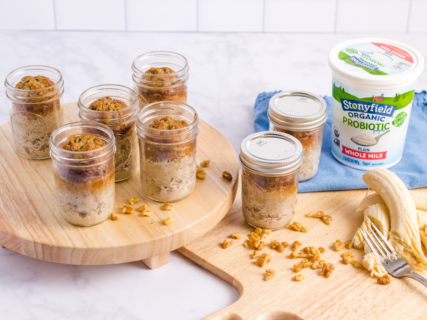 Mini Mason Jar Banana Bread