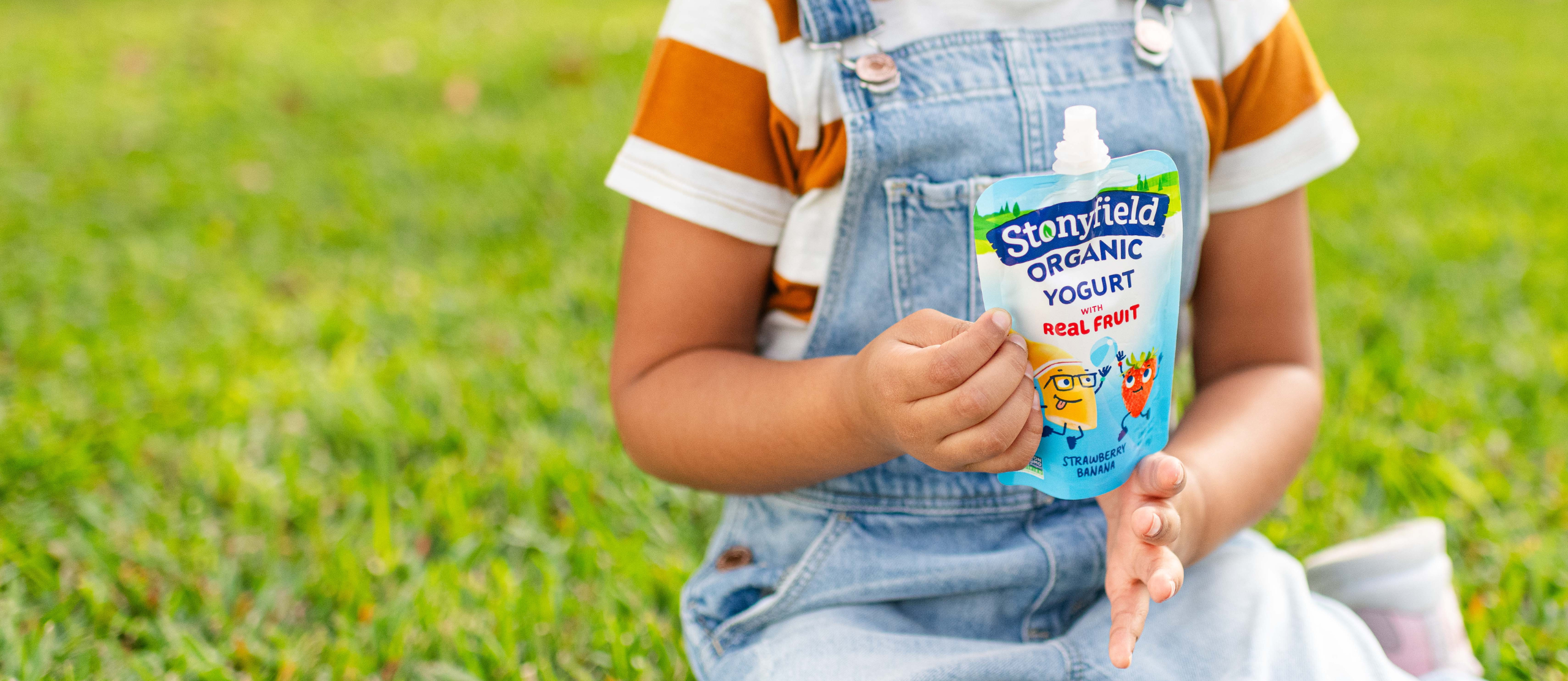 Stonyfield Organic Kids yogurt pouches - great for snacking!