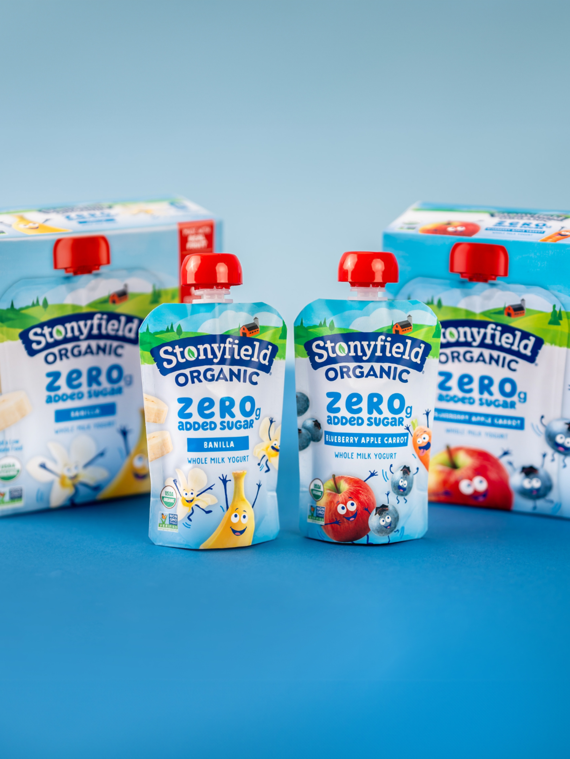 Stonyfield Organic Zero Grams Added Sugar Pouches